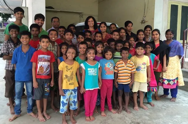 Picture of SOFKIN Children with Mohan Patlola